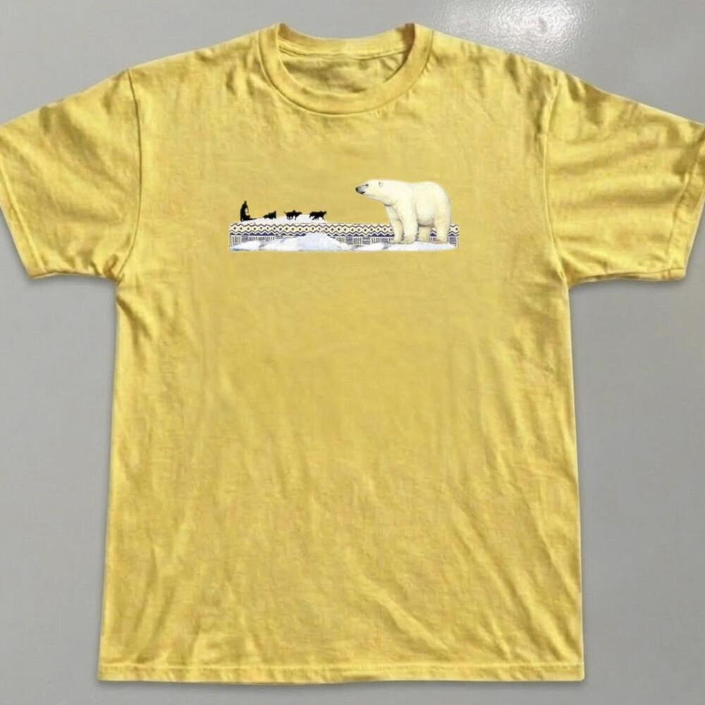 Yellow Polar Bear Graphic Tee